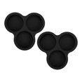 thumbnail image 1 of Transemion 2piece Silicone Baking Tray Air Fryer Silicone Trays Egg Cups High Temperature Resistance Cookware For Home Chefs black, 1 of 6