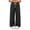 Black, variant on Sentmoon Sweats for Women Elastic Waist Active Fit Pants with Pockets Solid Color Loose Long Women Casual Pants Fall S-3XL