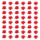 thumbnail image 4 of 50 piezas delicadas rosa roja cuentas sueltas de pulsera de brazalete accesorios de cuentas espaciadoras, 4 of 4