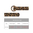 thumbnail image 4 of Cinturones retro impresos de leopardo para mujeres INSPIRE CHIC, ancho de 1.5" con hebilla redonda de cuero sintético para pantalones vaqueros 44.1x1.5" (LxA) negro marrón, 4 of 6