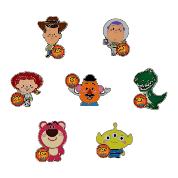Toy Story Characters Themed 7 Pin Starter Set Disney Park Trading Pins Brand New