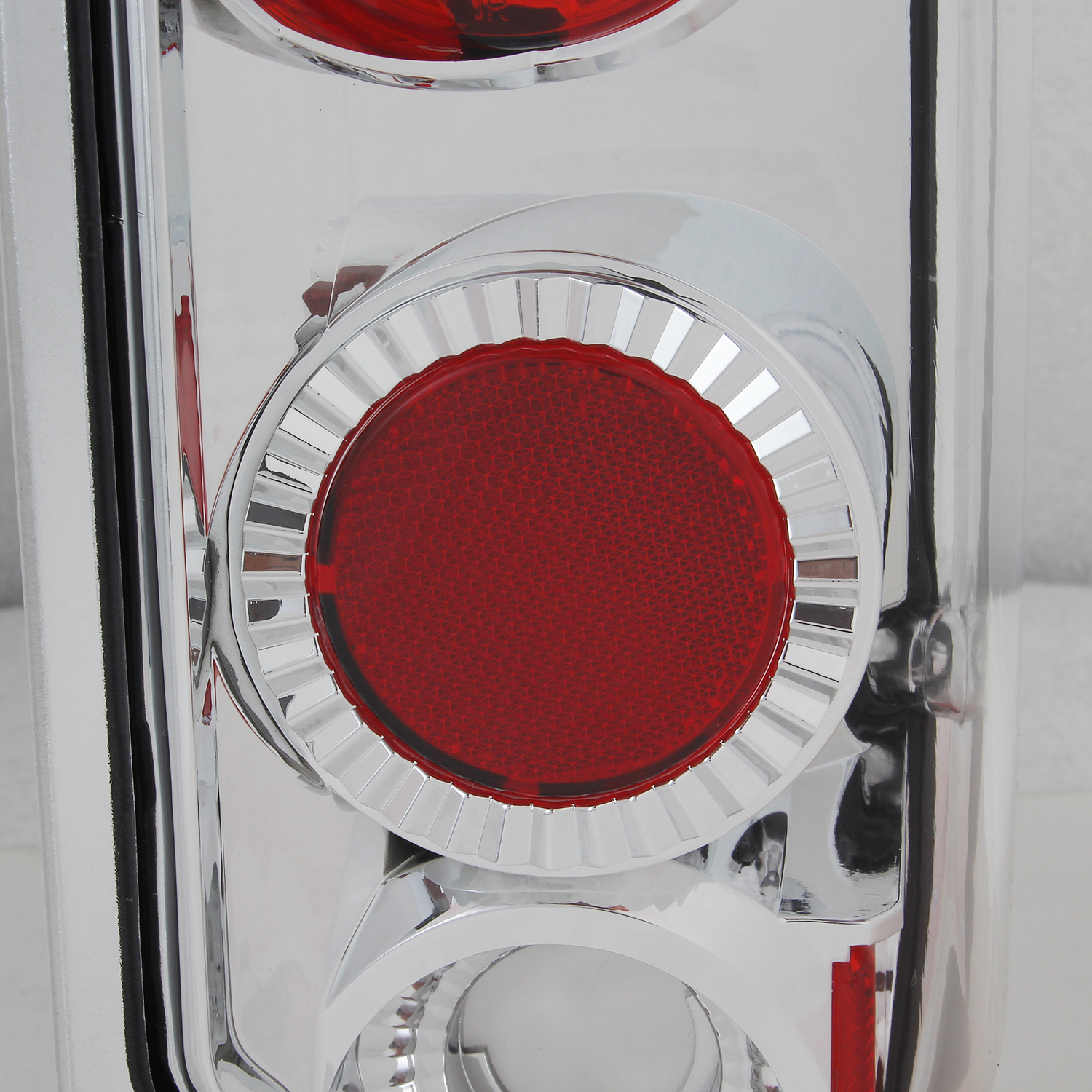 AKKON - For 1989-1996 Ford F150 | F250 | Bronco Pickup Truck Chrome Clear Tail Lights Lamps Left + Right Pair