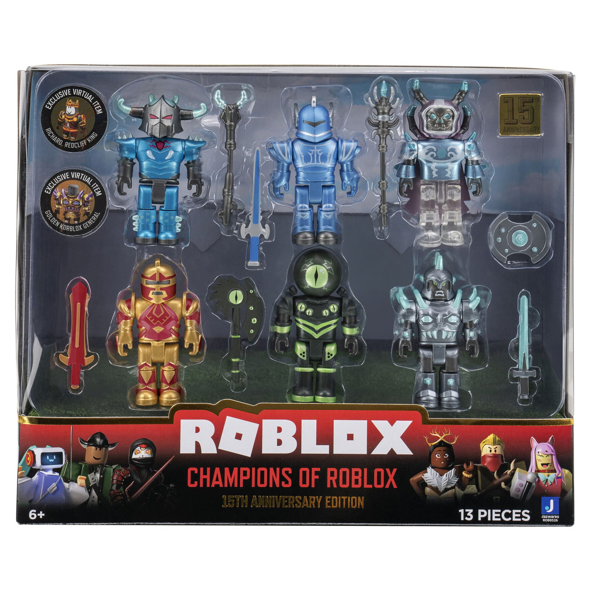 ROBLOX Champions of ROBLOX 6 Pack Figures Toys - Zavvi US