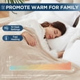 thumbnail image 5 of Westinghouse  Warm Electric Heated Blanket Full Bed, Premium Flannel Blankets with 1-12 Hours Time Adjustment and 6 Heat Settings, Overheating Protection, Beige, 80'' x 84'', 5 of 10