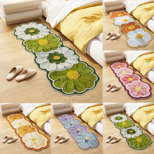 Soft Non-Slip Area Rug for Living Room and Bedroom - Super Soft Suede Polyester Blanket Carpet for Coffee Table, Bedside, and Floor