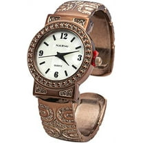 Blekon Collections Womens 28mm Case Antique Concho Metal Bangle Cuff Watch