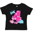 thumbnail image 3 of Inktastic Dinosaur Party-fourth Birthday Girls Toddler T-Shirt, 3 of 5