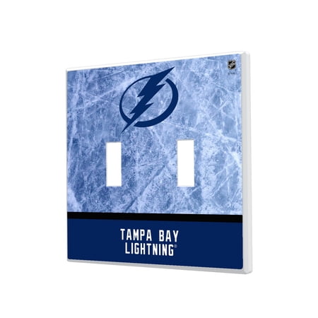 Tampa Bay Lightning Wordmark Double Toggle Lightswitch Plate