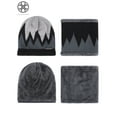 thumbnail image 6 of Luxtrada 2PCs/Set Winter Hat Warm Thick Beanie Cap + Scarf for Winter Knit Ski Beanies Skull Cap for Men Women (Khaki), 6 of 8