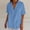 Blue, variant on Women's Summer Short Sleeve Solid Color Basic Tank