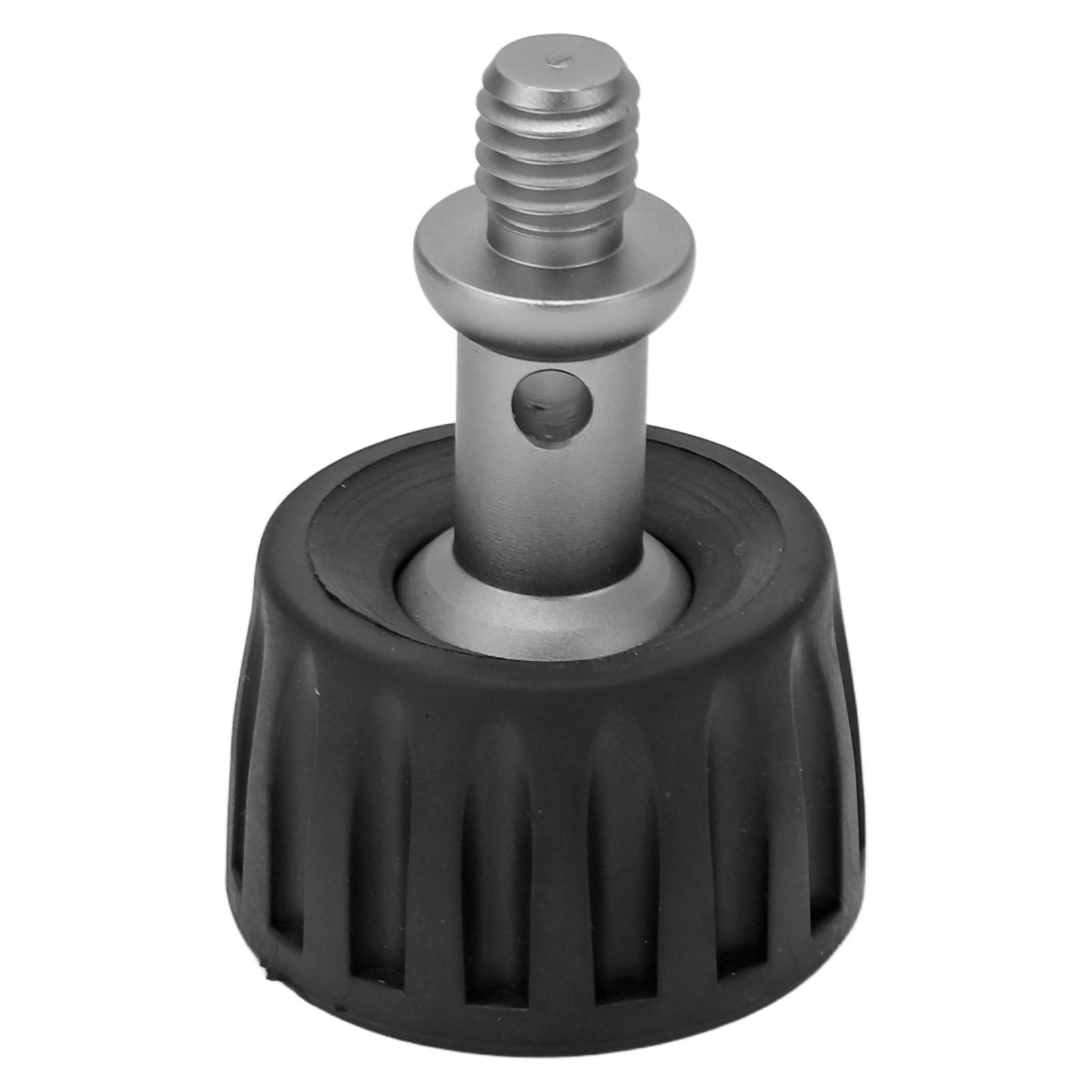Rubber Monopod Feet, Stainless Steel Center Shaft Ball Head Design