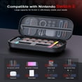 thumbnail image 2 of 10 in 1 Carrying Case Bundle for Nintendo Switch 2 (2025), Portable Hard Shell Travel Case with Protective Case, 2 Screen Protector, 2 Case for Joy-Con and 4 Thumb Grip Caps, 2 of 9
