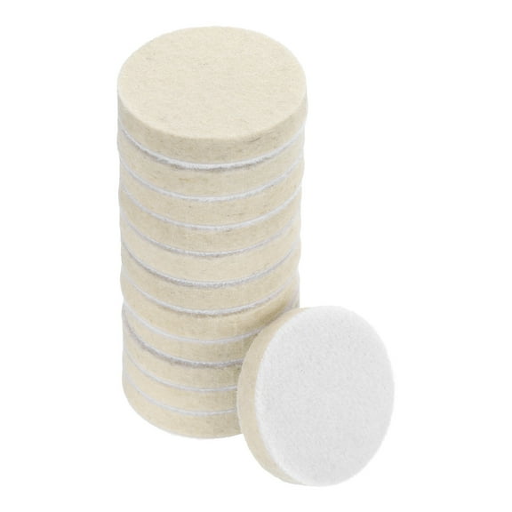 Uxcell 2-Inch Wool Polishing Pad Hook and Loop Buffing Wheel 12Pcs