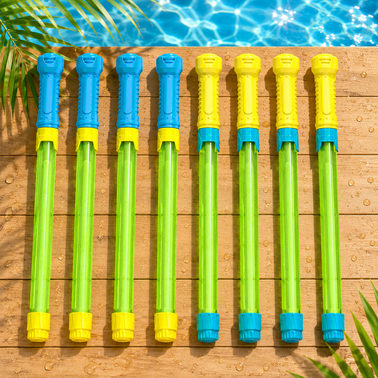 Lucky Doug 8 PCS Water Blaster Set – Summer Pool, Beach & Backyard Water Toys , Outdoor Game for All Ages