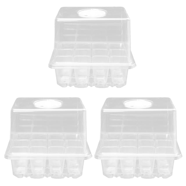 Weiweiguan 3Pcs Useful Germination Box Plant Succulent Flower Germination Tray With Cover
