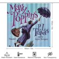 thumbnail image 2 of Mary Poppins-theme 4-Piece Shower Curtain Set with Rugs, Waterproof Bathroom Decor Set Includes Bath Mat, U-Shaped Rug, Toilet Lid Cover and Curtain with Hooks, 2 of 6