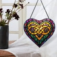 thumbnail image 4 of Celtic Knot Window Hanging Stained Glass Christmas , Celtic Knot Suncatchers for Windows Stained Glass, 4 of 7