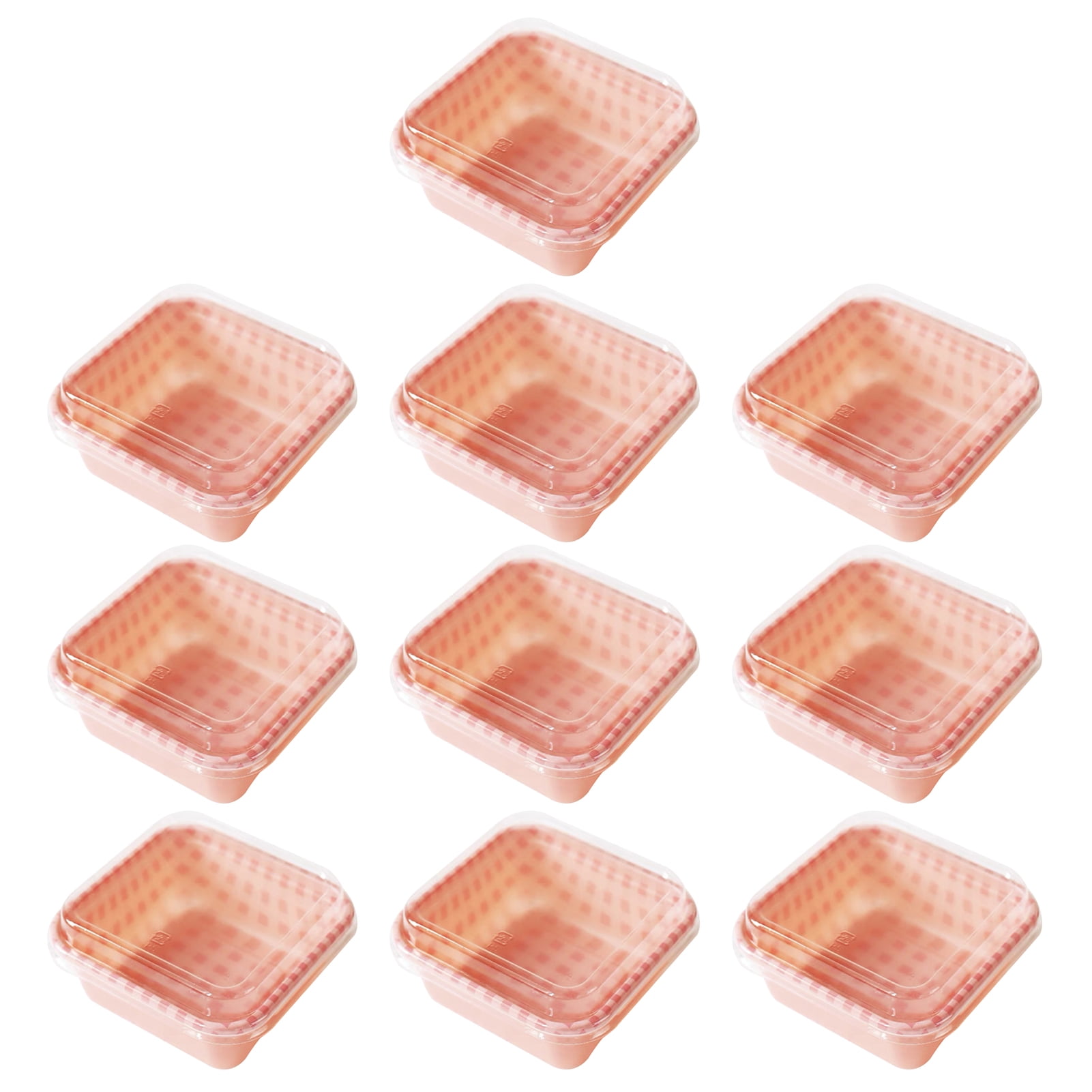 100x Disposable Clear Plastic Box Containers Light Use For Bakes Cake Salad  Transparent Pastry Box, Baking Box, Sushi Pastry Box - AliExpress