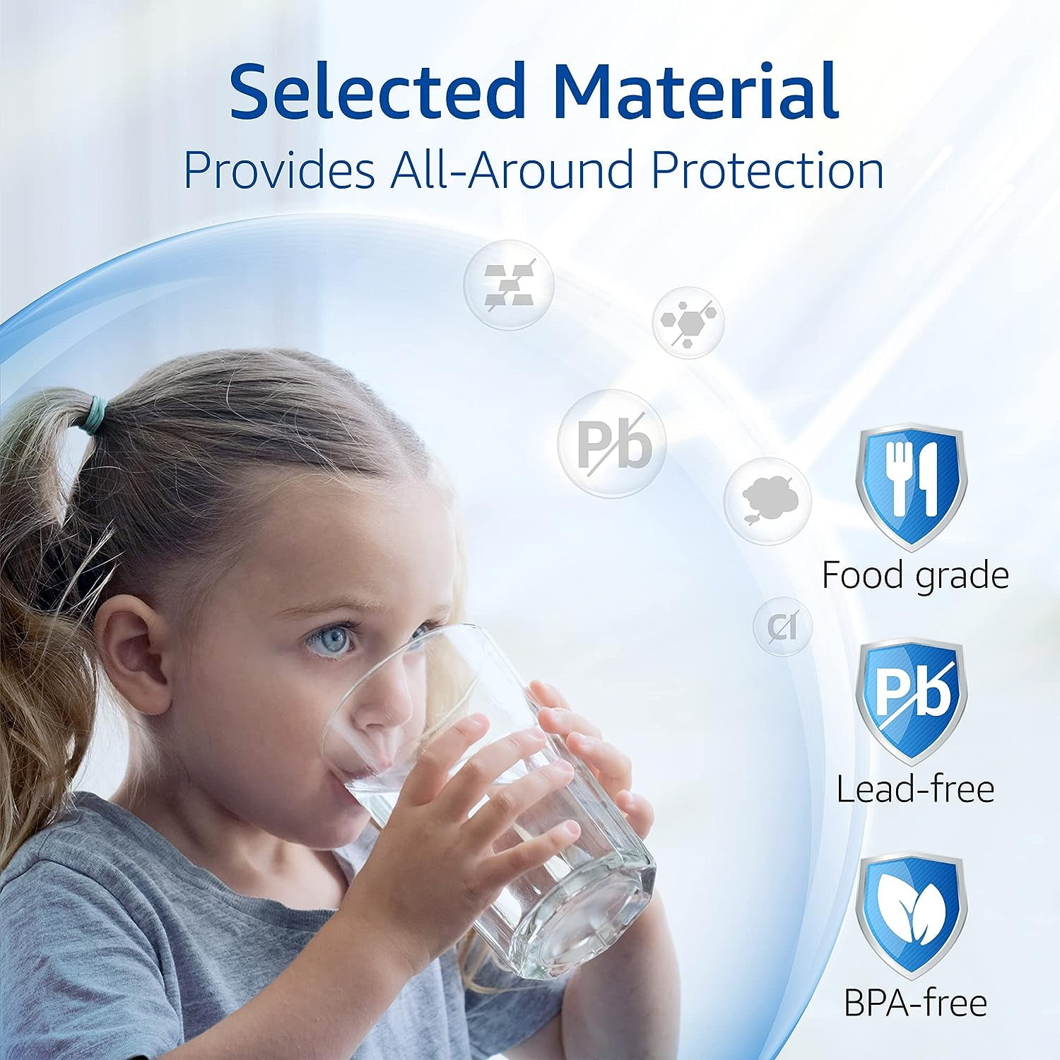 Waterspecialist WS645A Refrigerator Water Filter, Replacement for Samsung® DA97-17376B, HAF-QIN/EXP, HAF-QIN, RF28T5001SR, DA97-08006C, RS27T5200SR, RF28R7351SG, RF24R7201SR, RF27T5201SR, 3 Pack
