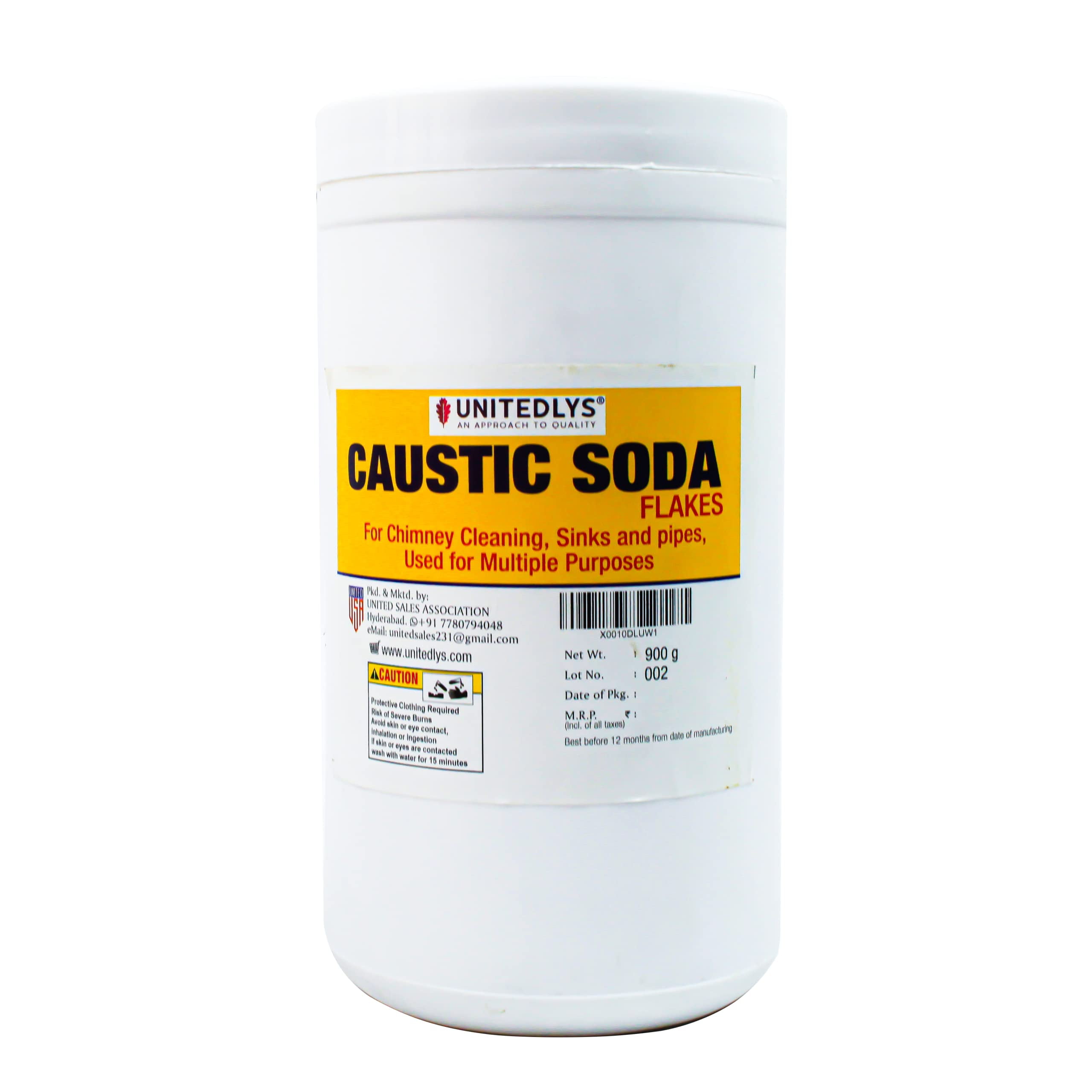Unitedlys® Caustic Soda FastActing, NonToxic & Odorless Formula to