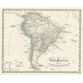 thumbnail image 2 of Spruner 17x15 White Modern Wood Framed Museum Art Print Titled - South America - Spruner 1855, 2 of 4