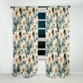 thumbnail image 4 of Designart "Ivory Romance Blissful Florals" Floral Room Darkening Curtain Single Panel, 4 of 6