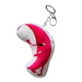 thumbnail image 2 of Divertido llavero de plátano, con música, decoración de mochila, llavero de felpa para fiesta, regalo , Rojo, 2 of 8