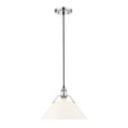thumbnail image 1 of Orwell 1-Light Pendant in Chrome with Opal Glass, 1 of 3