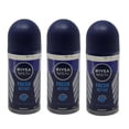 thumbnail image 2 of Nivea Men Fresh Active Roll-On Deodorant, Ocean-Inspired Fresh Fragrance, Everyday Underarm Odor Control for Men, 50ml - Pack of 3, 2 of 3
