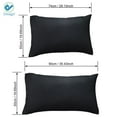 thumbnail image 5 of Deago Set of 2 Ultra Soft Microfiber Bed Pillow Case Pillow Covers with Envelope Closure - King Size/White, 5 of 8