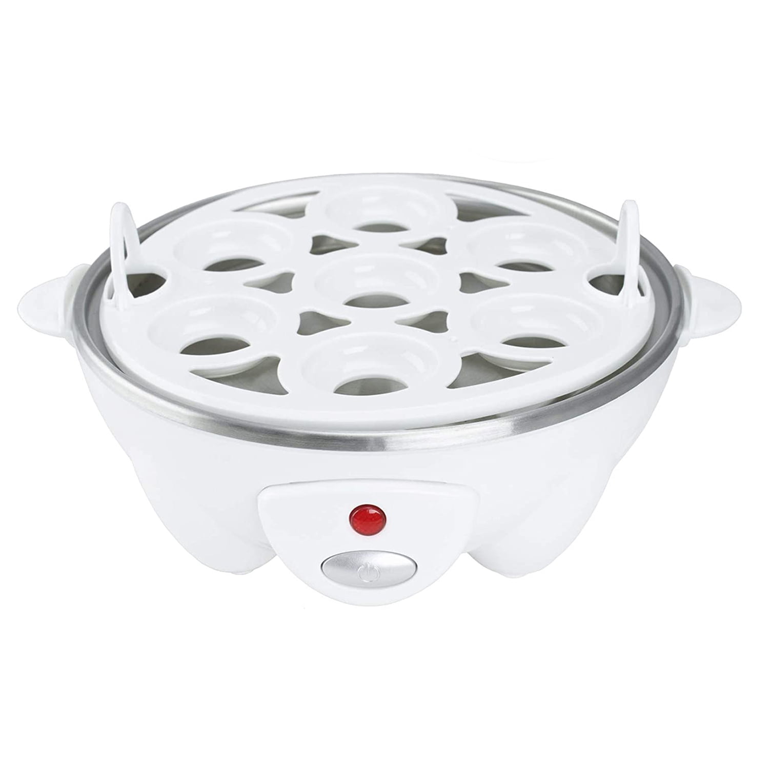 Brentwood TS-1045W Electric 7 Egg Cooker with Auto Shut Off, White