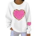 thumbnail image 2 of Zorckvet Sweatshirts for Women Crewneck Pullover Long Sleeve Shirts Crewneck Valentine Gift Love Trendy Womens Tops Fashion, 2 of 4