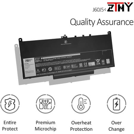 Zthy New J60j5 Laptop Battery Replacement For Dell Latitude E7270 E7470 Series Notebook R1v85 451 sy 451 sx Mc34y Walmart Canada