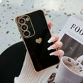 thumbnail image 4 of Galaxy 24 5g Case, for Samsung Galaxy A24 Case Women Girls Cute Design Soft Silicone Camera Protection Protective Lovely Heart Phone Case for Galaxy A24 5g (Black), 4 of 9