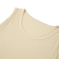 thumbnail image 6 of Duoif Womens Tank Tops, Wrap Camisole Vest, Cotton Round Neck Layering Top Womens Shirts Beige L, 6 of 9