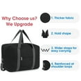 thumbnail image 3 of For Spirit Airlines Personal Item Bag 18x14x8 Foldable Travel Duffel Bag Underseat Tote Carry on Luggage Duffle Overnight with Shoulder Strap, 3 of 6