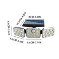 thumbnail image 2 of Qocolhg Solar Lights Outdoor Waterproof, Motion Sensor Wireless Solar Wall Light, Dusk to Dawn Outdoor Security Wall Lamps Fence Lights Solar Gutter Light for Corridor Balcony Courdyard Garage Patio, 2 of 2