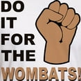 thumbnail image 3 of CafePress - For The Wombats! Fitted T Shirt - Fitted T-Shirt, Vintage Fit Soft Cotton Tee, 3 of 4