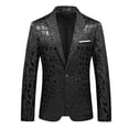 thumbnail image 1 of Men's Crocodile Pattern Jacket Suit Wedding Blazer Dinner Tuxedo For Party_Special Gift, 1 of 4