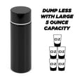 thumbnail image 5 of CASEMATIX Stainless Steel Portable Spittoon 5-Ounce Travel Spit Cup - Black Dip Spit Bottle, 5 of 8