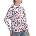 thumbnail image 6 of Lsque Happy Columbus Day Pattern Casual Women's Hoodie,Hooded Sweatshirt with Kangaroo Pocket,Pullover Hoodie with Eye-catching Drawstrings-Large, 6 of 7