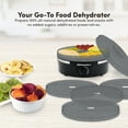 Elite Gourmet Food Dehydrator with Adjustable Temperature Dial and 5