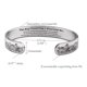 thumbnail image 2 of Pulsera conmemorativa de acero inoxidable para la esposa - Brazalete en forma de U grabado, oro ajustable oro rosa plata, 2 of 6