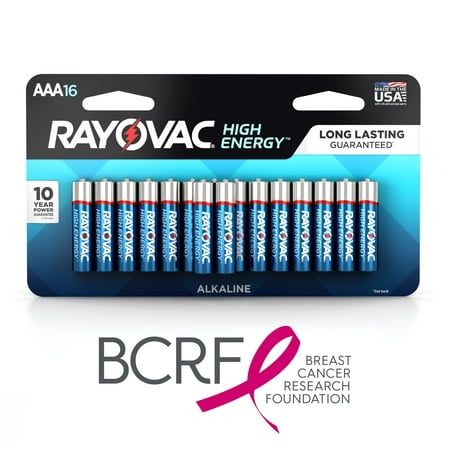 Rayovac High Energy Alkaline, AAA Batteries, 16 Count