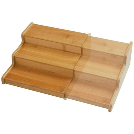 Seville Classics 3-Tier Expandable Bamboo SpiceRack BMB17050
