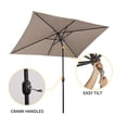 thumbnail image 4 of ACEGOSES 10 x 6.5ft Patio Umbrella with 6 Ribs Tilt and Crank Waterproof Sunshade Canopy for Garden and Yard,Taupe, 4 of 7