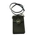 thumbnail image 6 of Michael Kors Womens Carmen Small Logo Smartphone Crossbody Bag (Black/Silver)35H3SNMC5L-001, 6 of 7