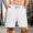 B_ White, variant on YLSDY Cargo Shorts for Men Stretch Waist 5 Inch Textured Workout Short Pants Elastic Drawstring Beachwear Casual Stylish 2026 Black XL