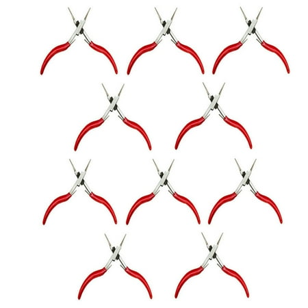 

12 Pc Round Nose 5-1/2 Double Spring Beading Plier Headpin Curling Bending