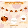 thumbnail image 3 of Dalrosia Wooden Pumpkin Garland Fall Decorations for Home-Thanksgiving Farmhouse Pumpkins Wood Bead Garland Banner for Fireplace Mantel Walls, 3 of 6